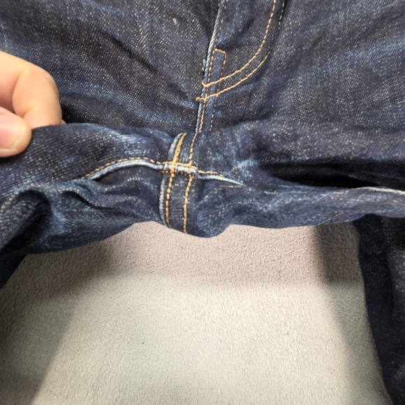 Levis Made & Crafted Tack Slim Jeans Mens Dark Wash Blue Slim Tapered Fits 32x32 - Picture 11 of 16